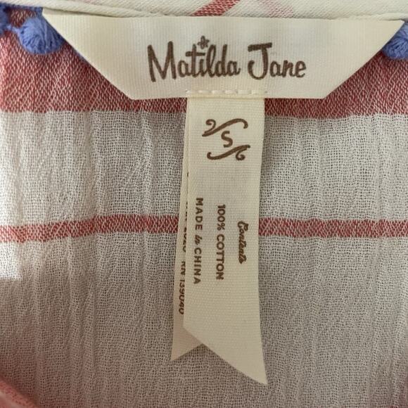 Matilda Jane Swim Coverup Women Sz Small Striped Lets Go Together Beach Holiday - Picture 5 of 7